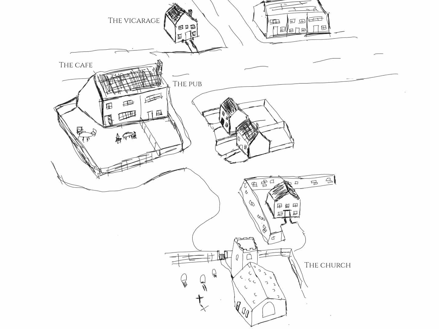 A simple sketch of the fictional village of Little-Astwick